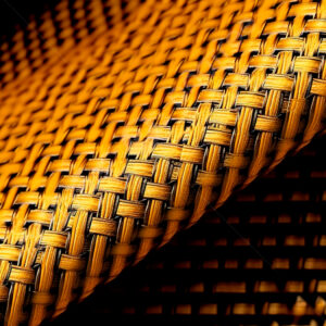 Fibras Híbridas Twil Carbon Kevlar Cruz Amarillo 20CM x 1.27M