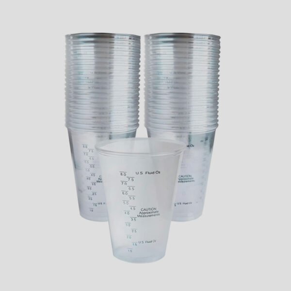 KIT 25 Vasos Graduado Desechable 250 ml